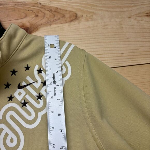 VINTAGE Nike Jacket Womens Yellow Pale Full Zip Track Swoosh Ladies Y2K - Picture 10 of 15